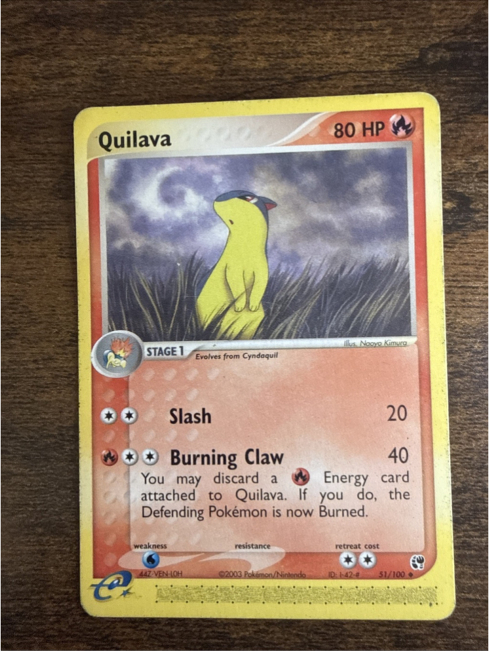 Quilava 51/100 Sandstorm Regular